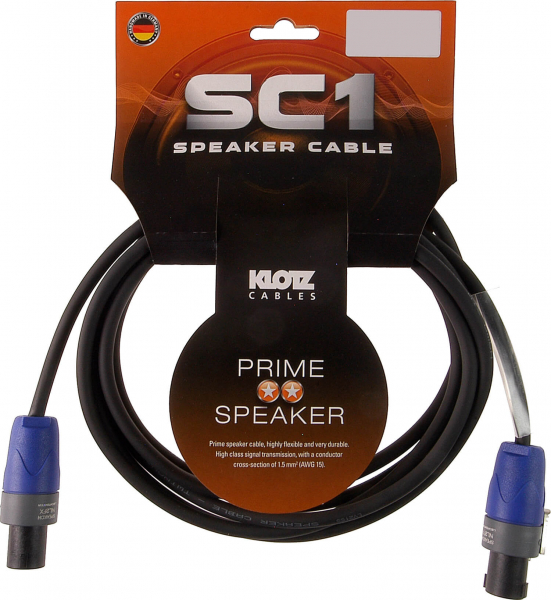 Lautsprecherkabel Klotz SC1-03SW Prime Speakon