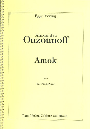Amok für Fagott und Klavier