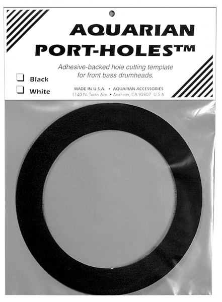 Resonanzloch - Verstärkung Aquarian Bass Drum Port Hole 5&quot; schwarz
