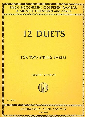 Album of 12 classical Duets for 2 double basses