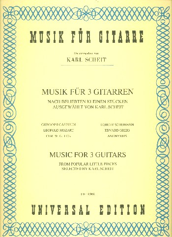 Musik für 3 Gitarren nach beliebten kleinen Stücken