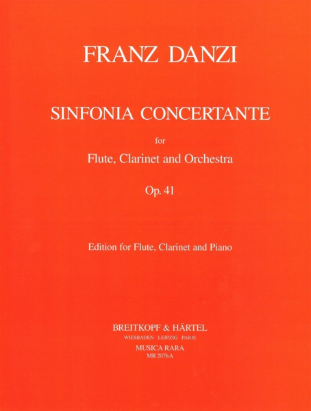 Sinfonia concertante op.41 for flute, clarinet and orchestra for flute,