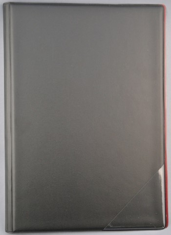 Notenmappe Din A4 hoch Rücken 3cm schwarz