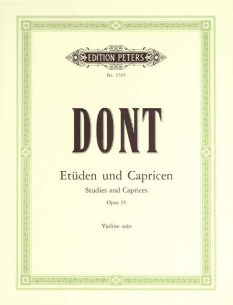 Spielstücke für Violine 24 Etüden und Capricen op. 35