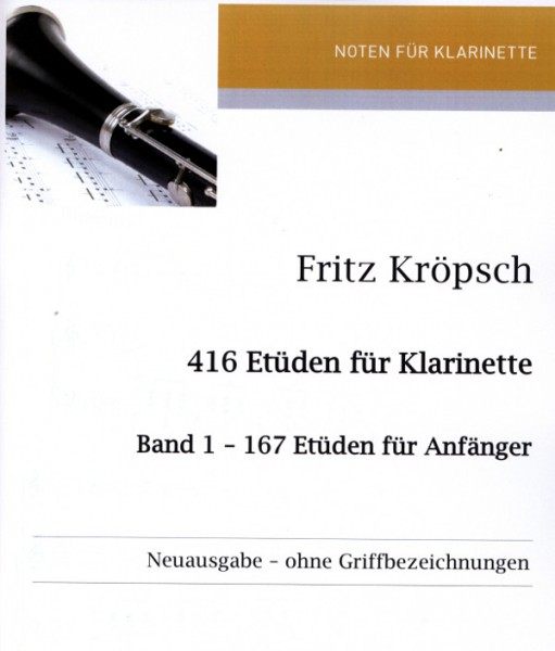 167 Etüden für Anfänger für Klarinette (ohne Griffbezeichnungen)