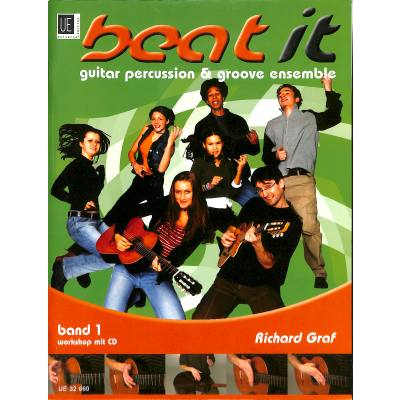 Spielbuch für Gitarren und Percussion Ensemble Beat it 1 - Guitar, Percussion and Groove Ensemble -