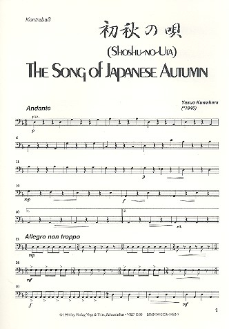 The Song of Japanese Autumn für Zupforchester
