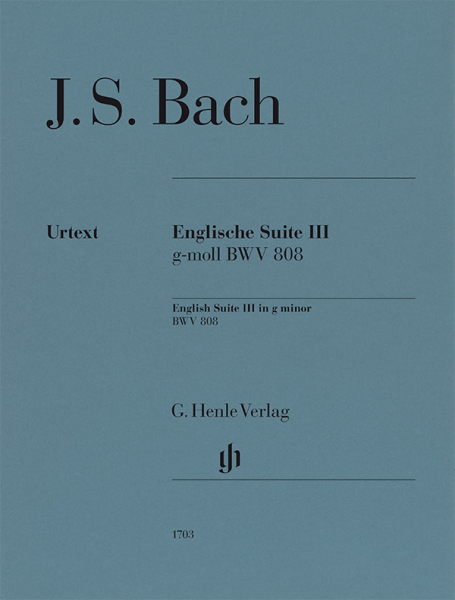Spielbuch für Klavier Englische Suite III g-moll BWV 808