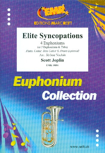 Elite Syncopations for 4 euphoniums (piano, guitar, bass guitar and percussion ad lib)