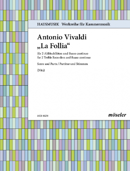 &#039;La Follia&#039; für 2 Altblockflöten und Bc
