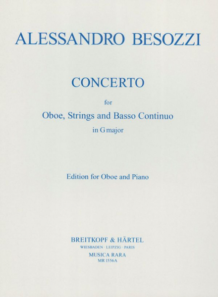 Concerto in g major for oboe, string orchestra and basso continuo