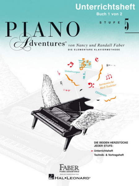 Klavierschule Piano Adventures Stufe 5 - Unterrichtsheft Buch 1 von 2