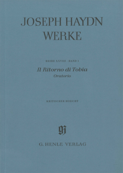 Joseph Haydn Werke Serie 28 Band 1 Il ritorno di Tobia
