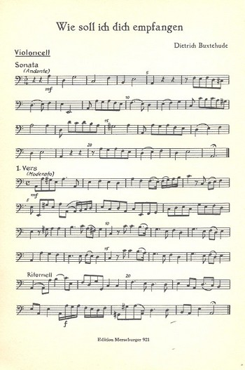 Wie soll ich dich empfangen für Chor (SSB) und Instrumente