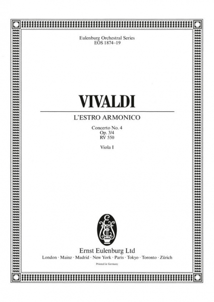 Konzert a-Moll L'Estro Armonico op.3,6 RV356 für Violine, Streicher und Bc