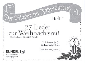 27 Lieder zur Weihnachtszeit Band 1 für 4 Bläser (Ensemble)