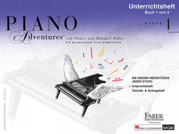 Piano Adventures Stufe 1 - Unterrichtsheft Band 1 (+Online Audio) für Klavier (dt)