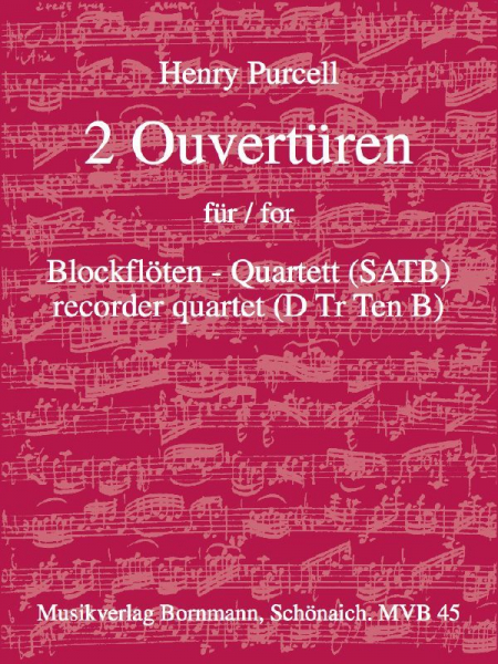 2 Ouvertüren für 4 Blockflöten (SATB)