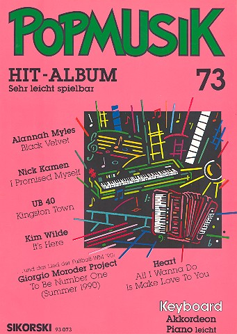 Popmusik Hit-Album Band 73: für Keyboard / Akkordeon