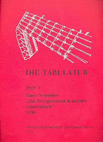 &quot;Ein newgeordent künstlerisch Lautenbuch&quot; 1536 für Laute