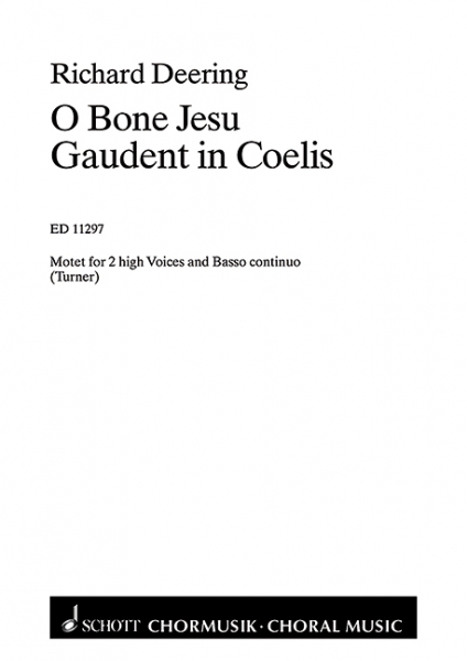 O bone Jesu und Gaudent in coelis für 2 hohe Stimmen und Bc