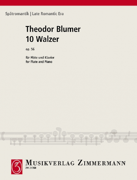 10 Walzer op.56 für Flöte und Klavier