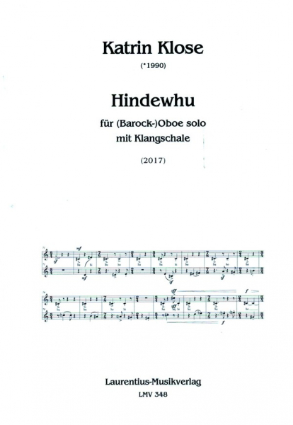 Hindewhu für (Barock-) Oboe mit Klangschale