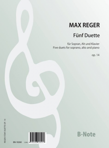Fünf Duette op.14 ffür Sopran, Alt und Klavier