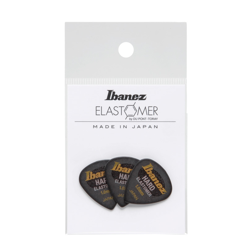 Ibanez Plektren Pack Elastomer Hazy Black Hard