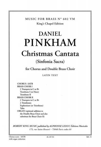 Christmas Cantata for mixed chorus and double brass choir