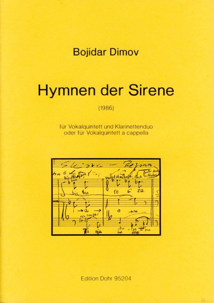 Hymnen der Sirene für Vokalquintett und Klarinettenduo