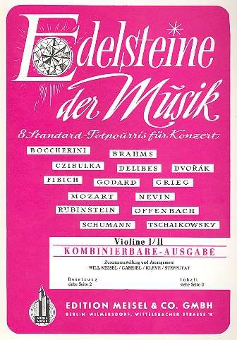 8 Edelsteine der Musik Standard-Potpourris für Orchester