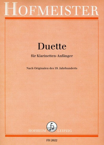 3 Duette nach Originalen des 19. Jahrhunderts für 2 Klarinetten
