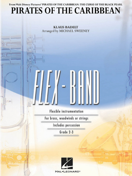 Pirates of the Caribbean for 5-part flexible band and opt. strings