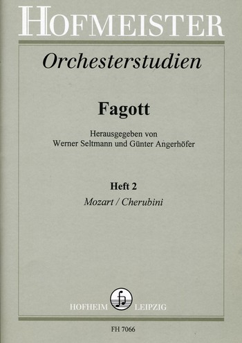 Orchesterstudien für Fagott Band 2 Mozart und Cherubini