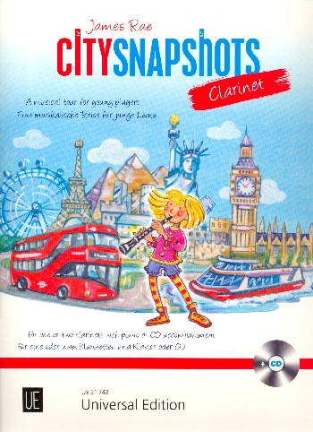 City Snapshots (+Daten-CD) für 1-2 Klarinetten und Klavier
