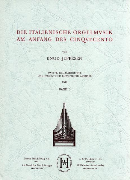 Die italienische Orgelmusik am Anfang des Cinquecento Band 1