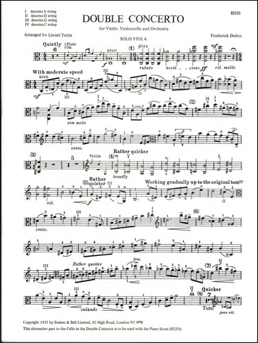 Double Concerto for violin, viola and orchestra