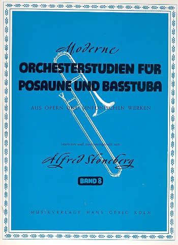 Moderne Orchesterstudien Band 8 für Posaune und Baßtuba