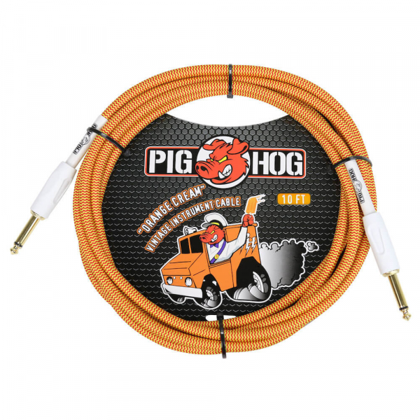 Instrumentenkabel Pig Hog Orange Cream 2.0 - 3m
