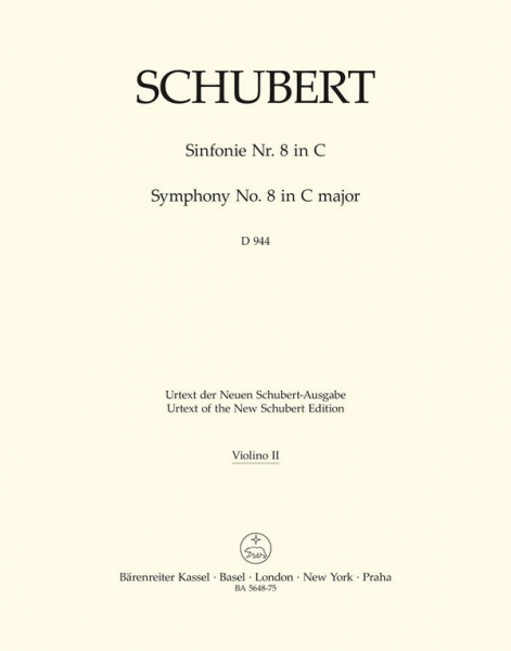 Sinfonie C-Dur Nr.8 D944 für Orchester