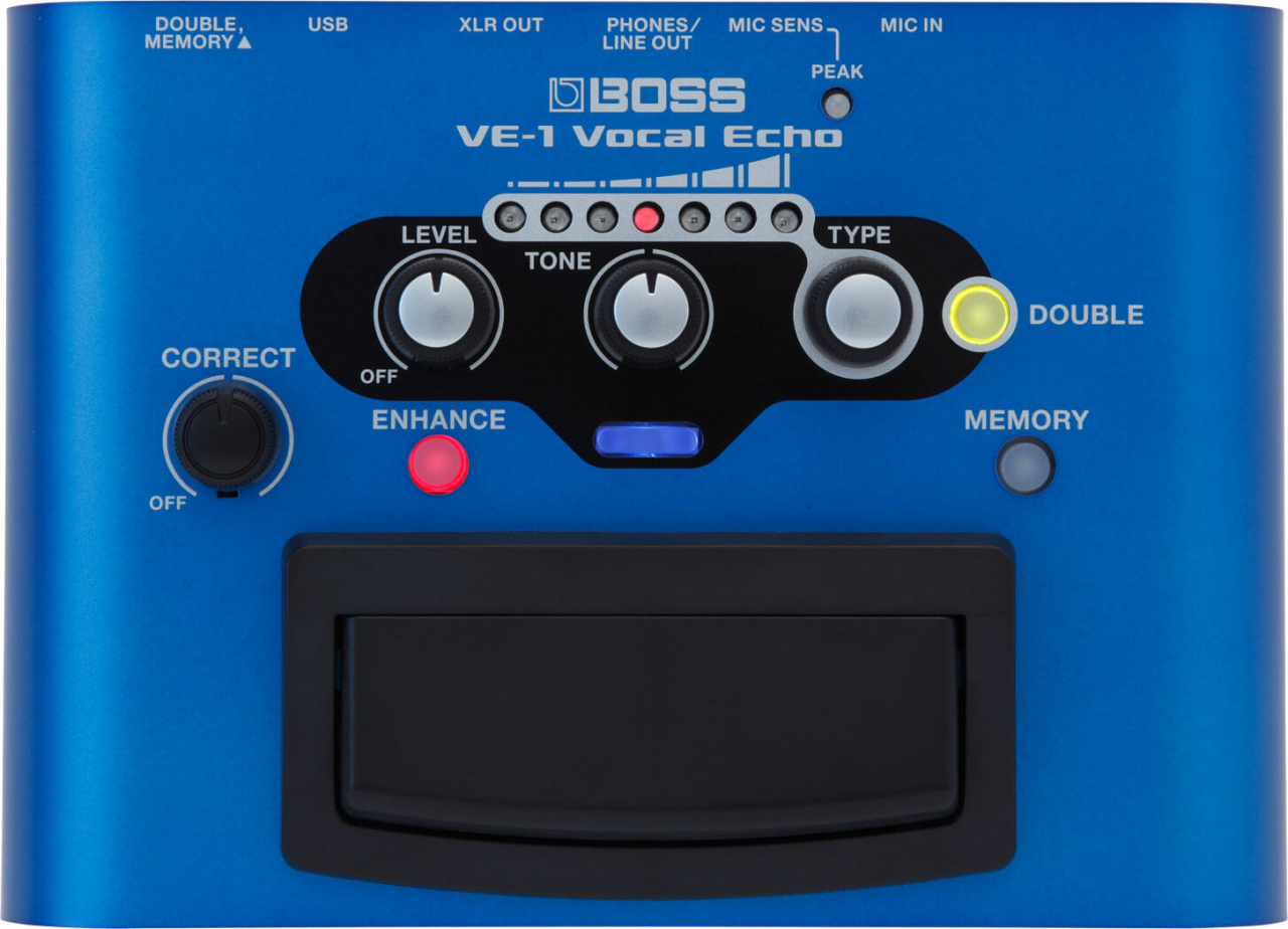 BOSS VE-1 Vocal Echo für Sänger und Vocal-Künstler | Steuere deinen Vocalsound in Echtzeit | Verleihe deiner Stimme einen natürlichen Raumklang oder intensiven Reverb | Sieben anpassbare Effekttypen - Bild 3