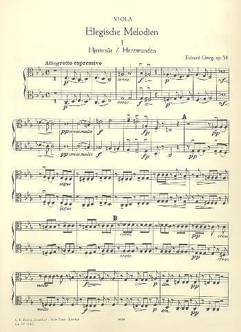 Elegische Melodien op.34 für Streichorchester