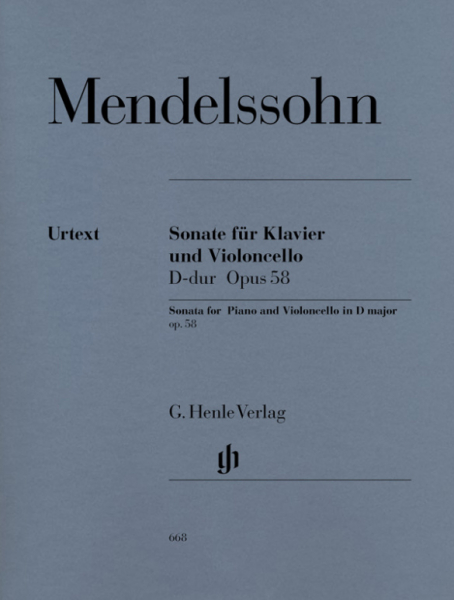 Sonate D-Dur op.58 für Violoncello und Klavier