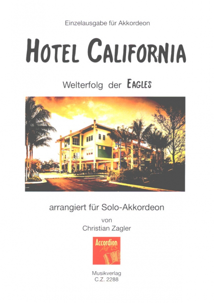 Hotel California für Solo-Akkordeon