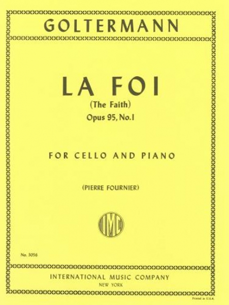 La foi op.95 no.1 for cello and piano