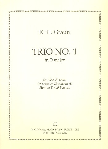 Trio No.1 in D Major for oboe d&#039;amore (or oboe, clarinet in A), horn in D and bassoon