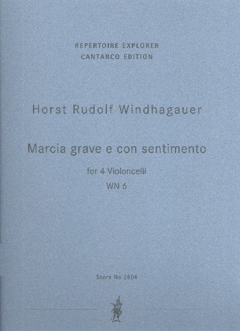 Marcia grave e con sentimento WN6 für 4 Violoncelli