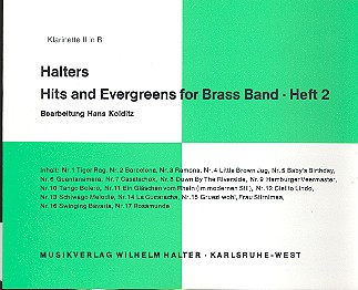 Halters Hits and Evergreens Band 2 für Blasorchester