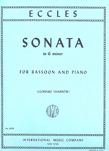 Sonate g-Moll für Fagott und Klavier